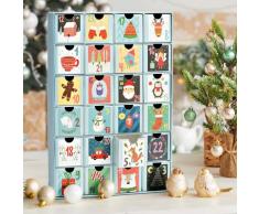 Adventskalender individuell befüllbar, 24 Boxen