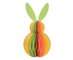 Osterdeko Hase mit Wabenstruktur aus Papier
