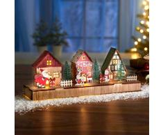 LED-Deko "Weihnachtsdorf mit Festbeleuchtung" Eldo
