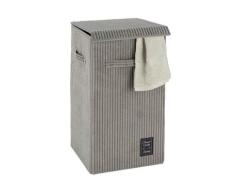 WENKO Wäschesammler Cora Grau, Wäschekorb, 63 l