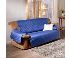 Sofaüberwurf 2-Sitzer blau 188 x 225 cm