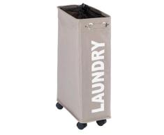 WENKO Wäschesammler Corno Taupe, Wäschekorb, 43 l