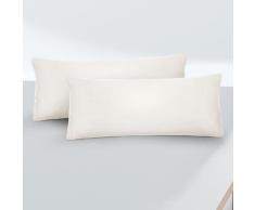 biberna Feinjersey-Kopfkissenbezug Doppelpack natur, 2x 40x60 cm