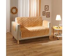 Sesselschoner 2-Sitzer 120 x 150 cm creme Eldo