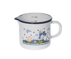 Milchtopf Ø 14 cm mit Ausguss Gänseglück KARL KRÜGER