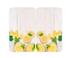 Herdabdeckplatten 2er Set Zitronen WENKO