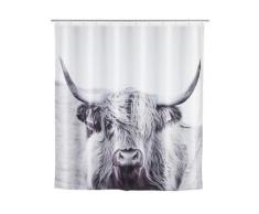 WENKO Duschvorhang Yak, Textil (Polyester), 180 x 200 cm, waschbar
