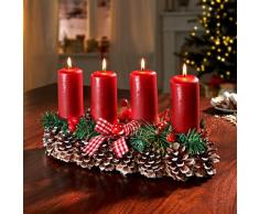 Adventskranz-Alternative Kerzenständer Tannenzapfen Eldo