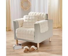Sesselüberwurf "Bubble-Fleece" 60 x 150 cm creme Eldo