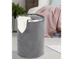 WENKO Wäschesammler Cordoba Grau, Wäschekorb, 68 l