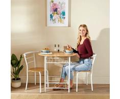 Esszimmer-Set mit 2 Stühlen, 3-tlg. Eldo