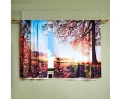 Vorhang "Herbstwald" 140x140 cm Eldo, 2er-Set