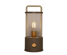 LED-Laterne Design A matt taupe