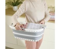 Ergonomischer Wäschekorb, zusammenklappbar