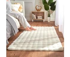 Bettvorleger Bubble-Fleece creme Eldo