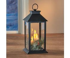 LED-Laterne im Vintage-Stil mit 3 Kerzen Eldo