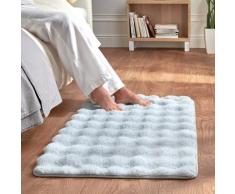 Bettvorleger Bubble-Fleece grau Eldo