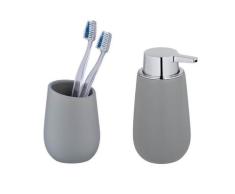 WENKO Waschtisch-Set "Badi" Grau, 2-tlg.
