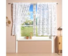 Gardine mit Raffhalter 2er-Set 140x140cm Eldo