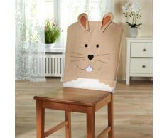 Stuhlhusse Hase beige