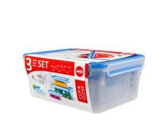 Frischhaltedosen-Set „Clip & Close“ groß 3-tlg. EMSA
