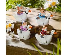 Dekofiguren Gartenzwerge "Enten-Rennen" 4er-Set Gainsborough