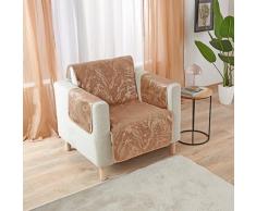 Sesselüberwurf grau-beige 60 x 150 cm Eldo