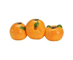 Vase Orangen liegend aus Keramik