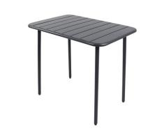 VCM Gartentisch "Sumila" 80 x 55 Schwarz