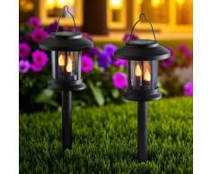Solar-Laternen 3-in-1 mit Steckstab 2er-Set Gainsborough