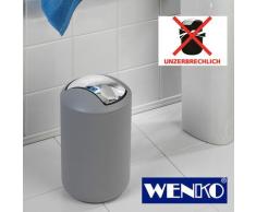 WENKO Kosmetikeimer Brasil Grau L, 6,5 Liter