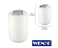 WENKO Kosmetikeimer Brasil Weiß L, 6,5 Liter