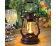 Solar-Sturmlaterne in Bronzeoptik