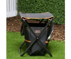 Gartenhocker mit Werkzeugtasche Black+Decker