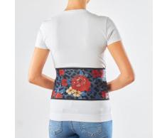Rückenstütze Leoparden-Blumen S/M