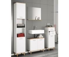 VCM Badmöbelset Badezimmer Set "Landos I" Honig-Eiche 4-tlg.