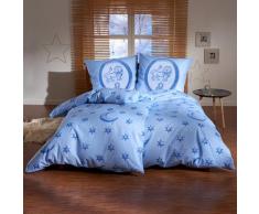 Bettwäsche "Löwe" hellblau, 2-tlg.