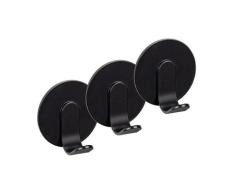 Turbo-Loc® Wandhaken „Bivio“, 3er Set, schwarz matt WENKO
