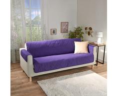 Sofaüberwurf 3-Sitzer lila
