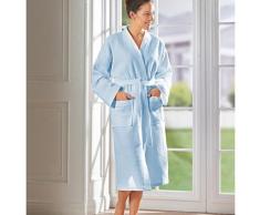 Bademantel hellblau