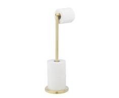 2-in-1 Stand-Toilettenpapierhalter Gold WENKO