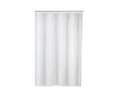 WENKO Anti-Schimmel Duschvorhang Uni White, Textil (Polyester), 120 x 200 cm, waschbar