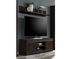 TV-Lowboard kolonial mit Wandregal Kiefer 144 cm Cordoba