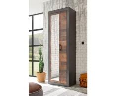 Garderobenschrank 201x65 cm 2-türig used-look QUEENS