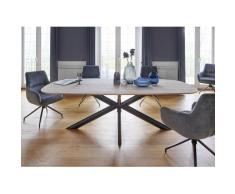 Esstisch Daytona Eiche massiv oval Wildeiche geölte Optik 260x110 cm
