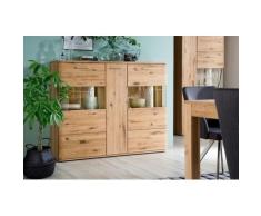 Highboard 150 cm Eiche bianco teilmassiv Santa Fe