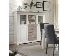 Highboard weiß Kiefer massiv Cordoba
