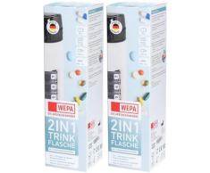 Wepa 2in1 Trinkflasche mit 1x7 Dosierer weiß 2x 2x1 St