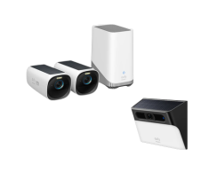 eufyCam S330 (eufyCam 3) und Solar‑Wandleuchte mit Kamera S120