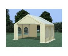 Partyzelt Pavillon 4x4m Modular Pro PVC wasserdicht beige